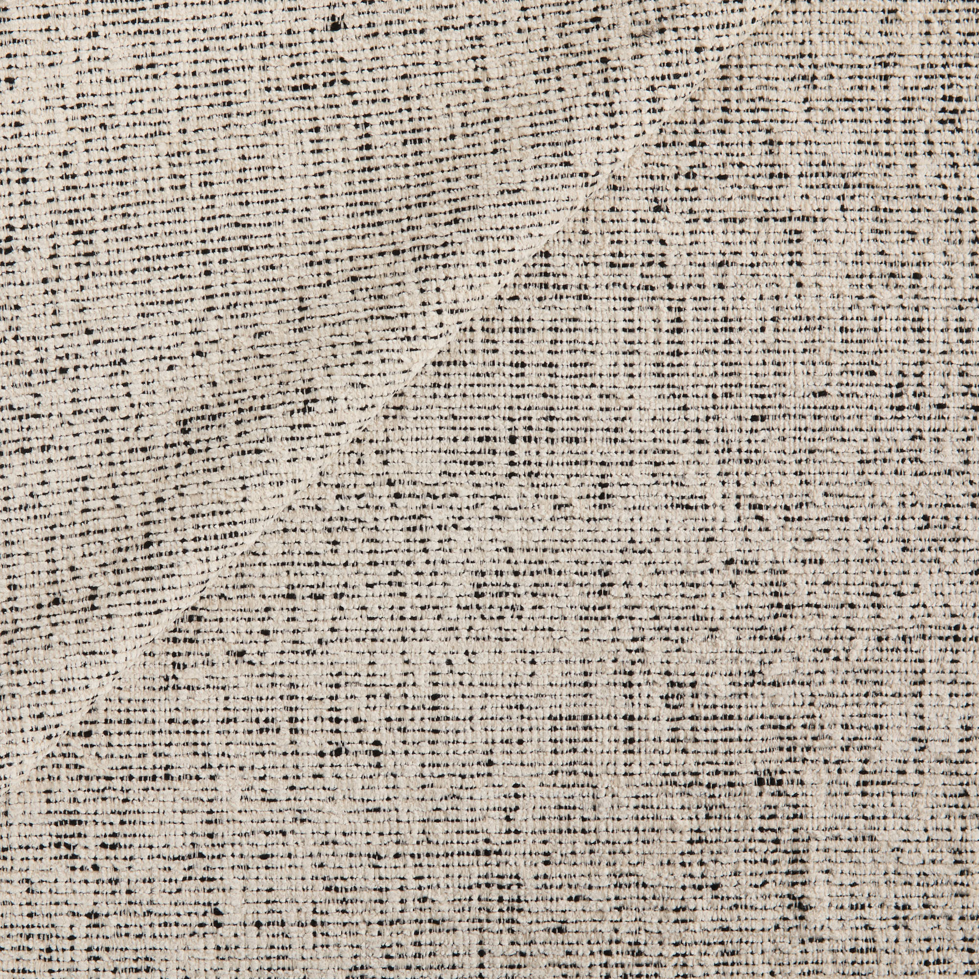 Atlas Fabric Salt & Pepper, off-white and black indoor-outdoor upholstery fabric from Tonic Living