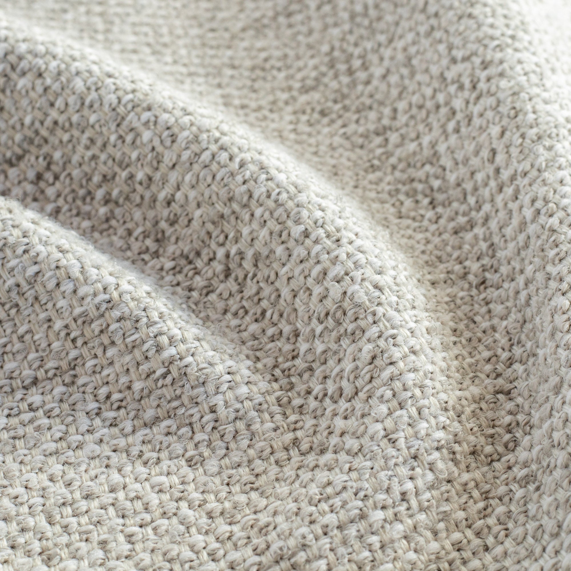 an earthy gray basketweave upholstery fabric