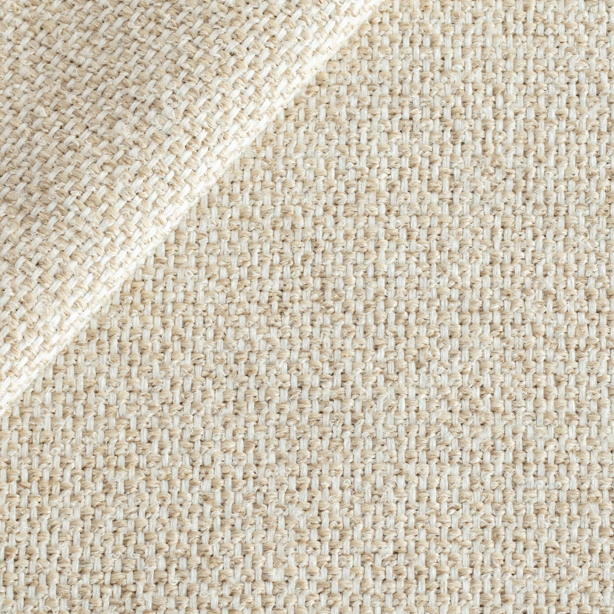 a light camel and white textured woven high performance upholstery fabric