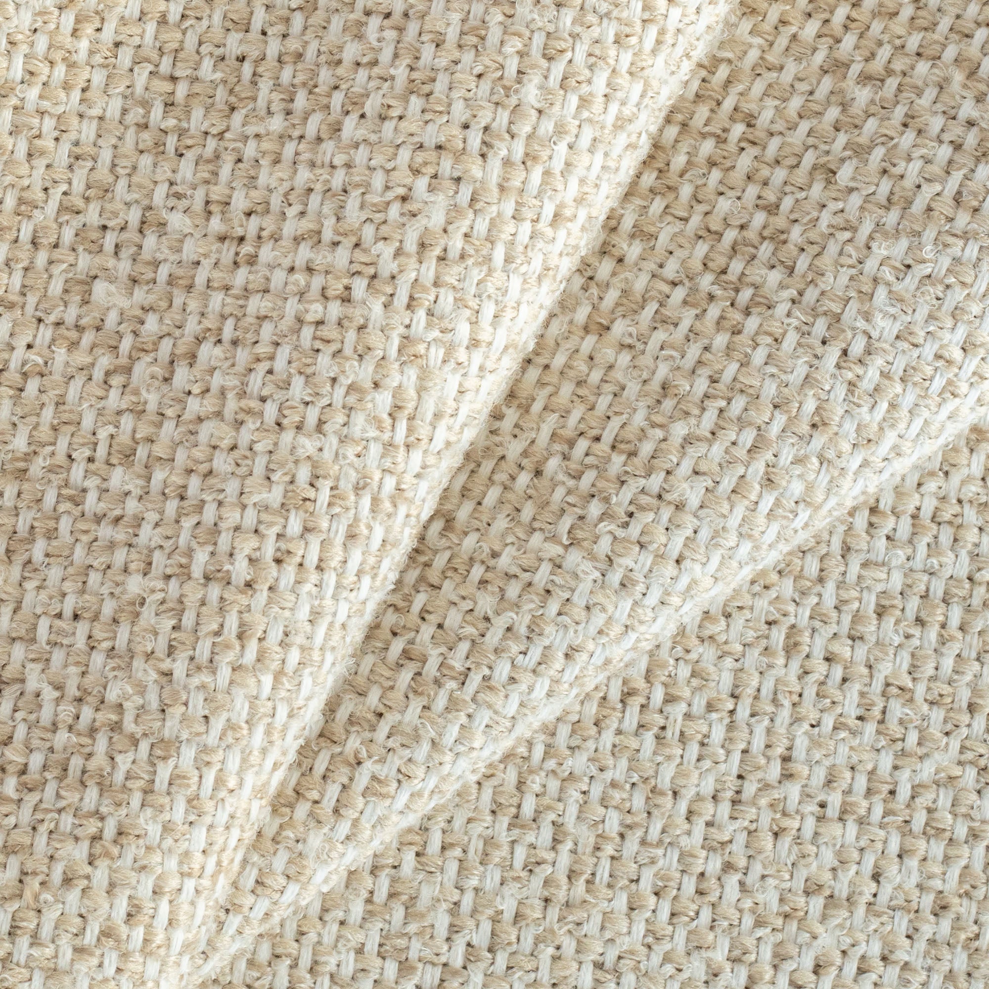 Austin wheat, a light camel and white textured woven upholstery fabric from Tonic Living