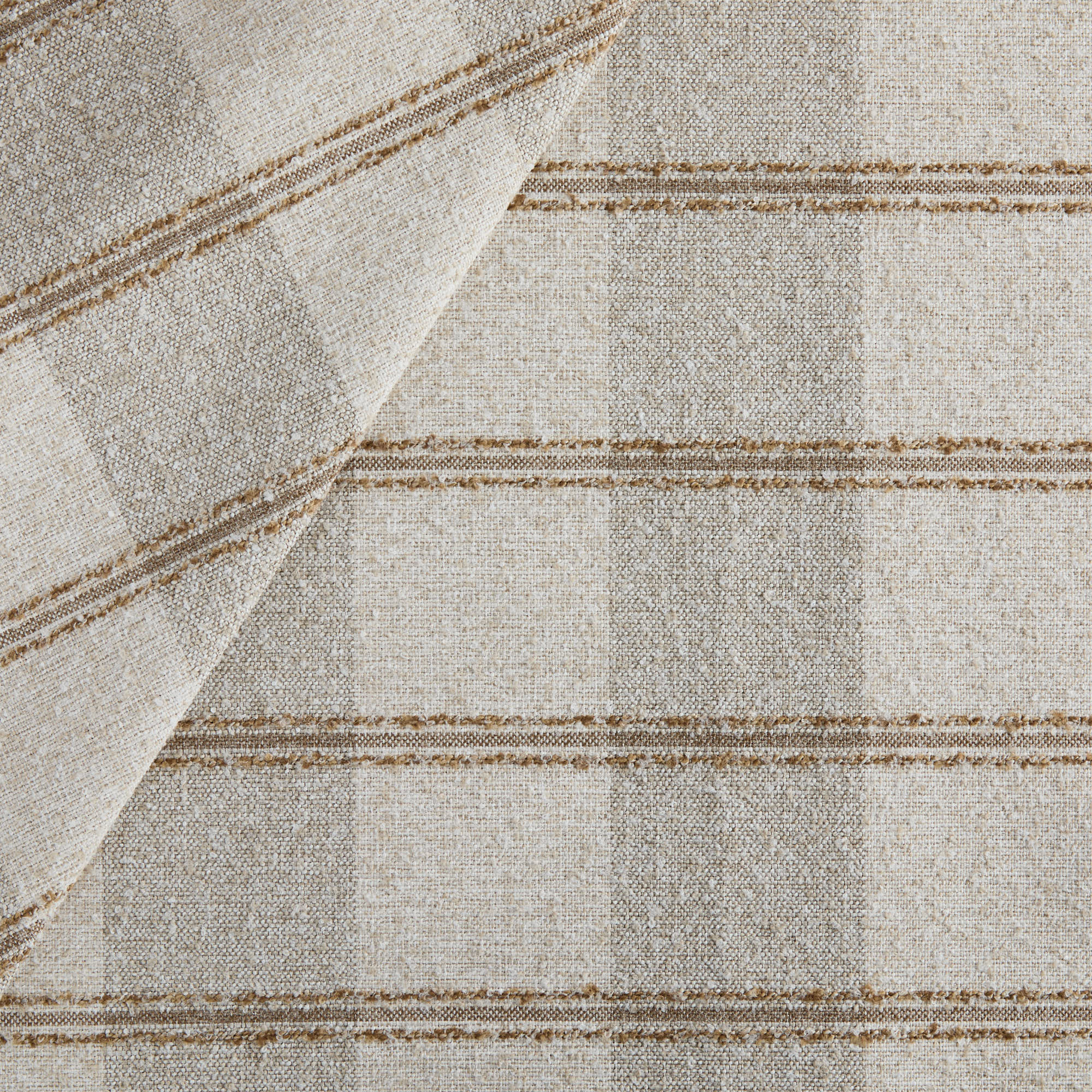 Buckley Wheat high-performance upholstery fabric in neutral plaid check pattern – Tonic Living
