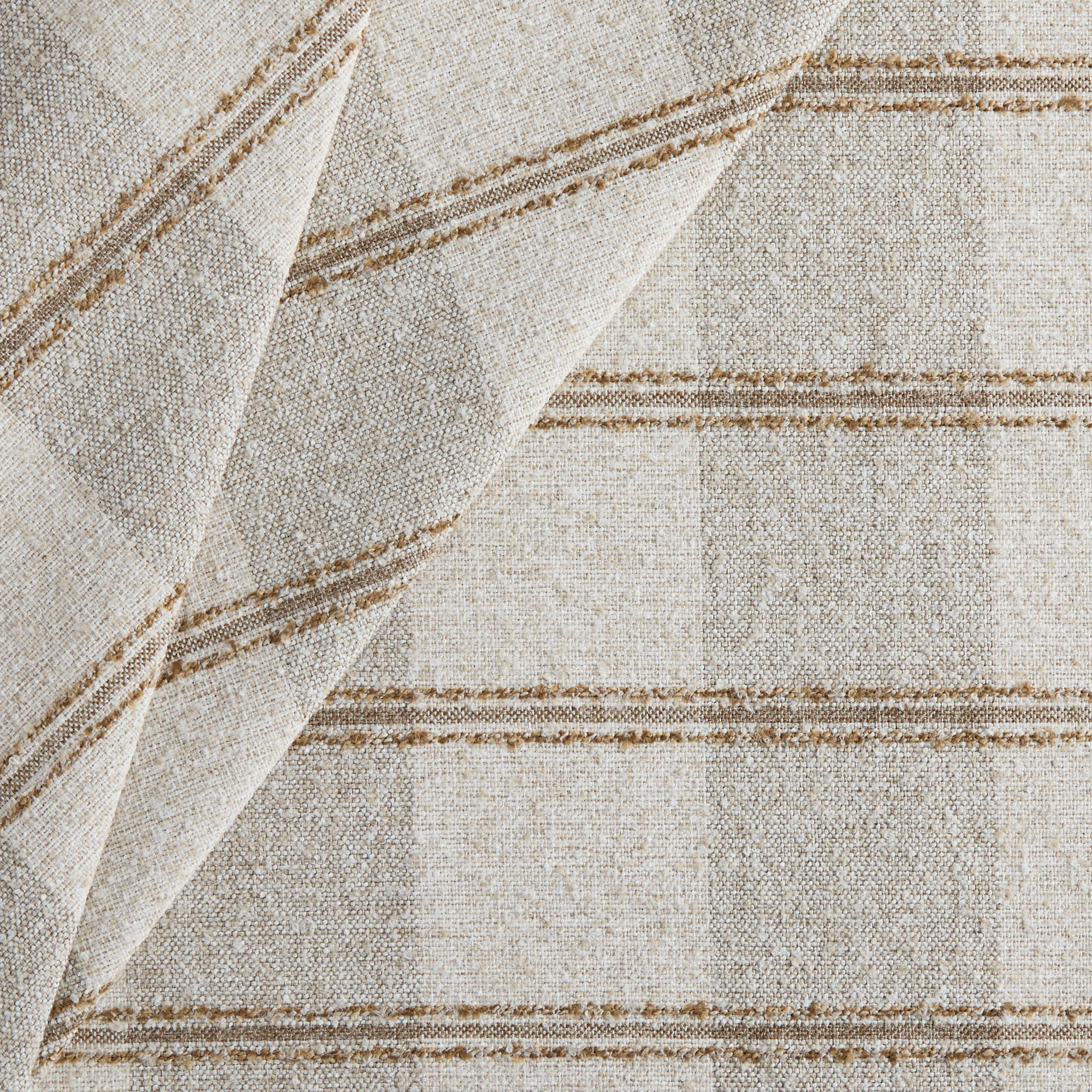 Neutral beige Buckley Wheat upholstery fabric with subtle plaid texture – Tonic Living