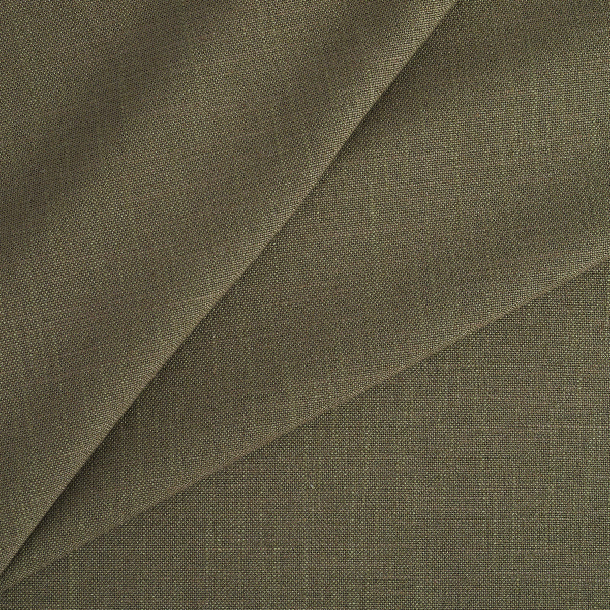Tonic Living Hampton Fabric in Moss, a durable moss green upholstery fabric with a soft woven texture and Belgian linen look.
