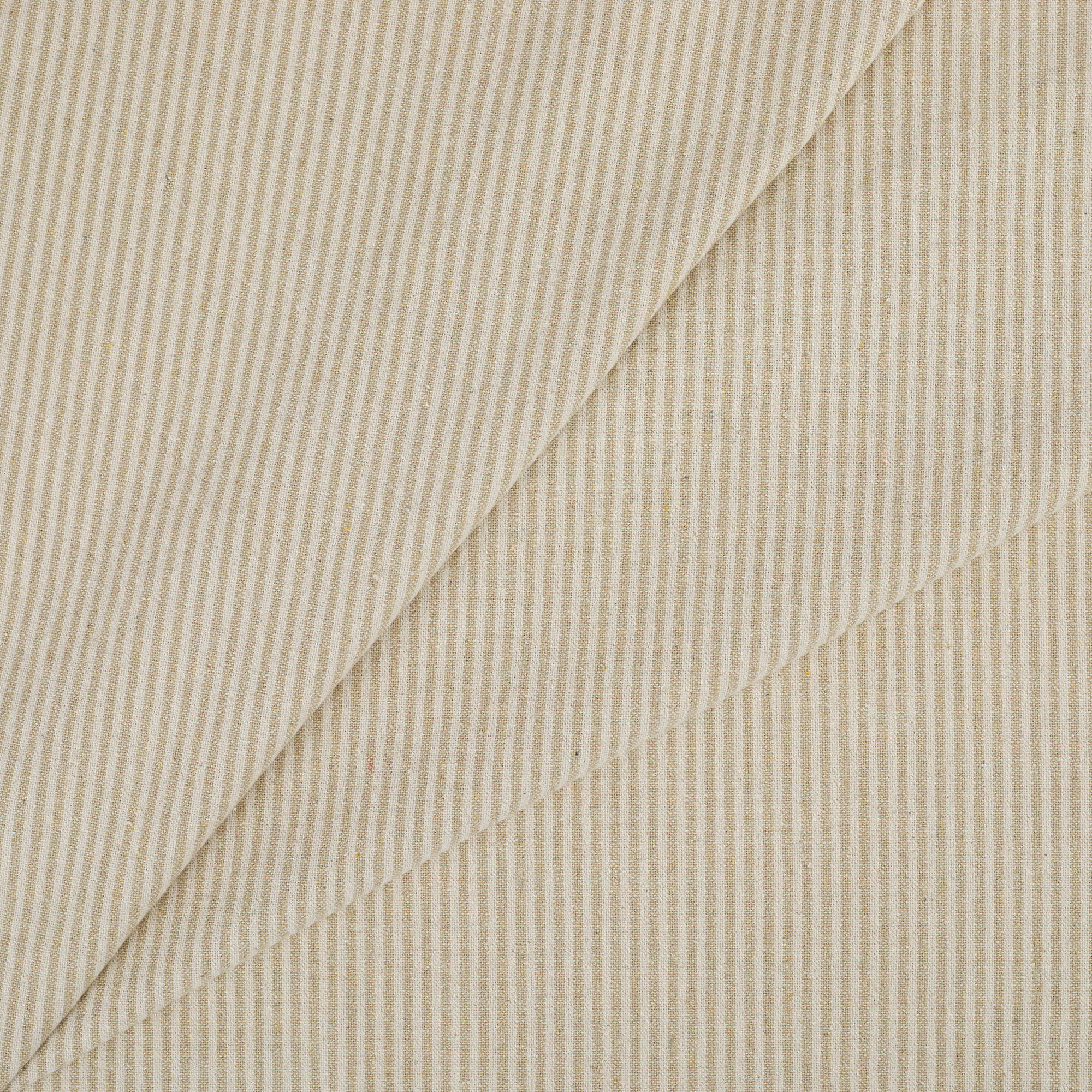 Tonic Living Leo Stripe Fabric in Wheat, a wheat and natural multi-use fabric with classic vertical stripe.