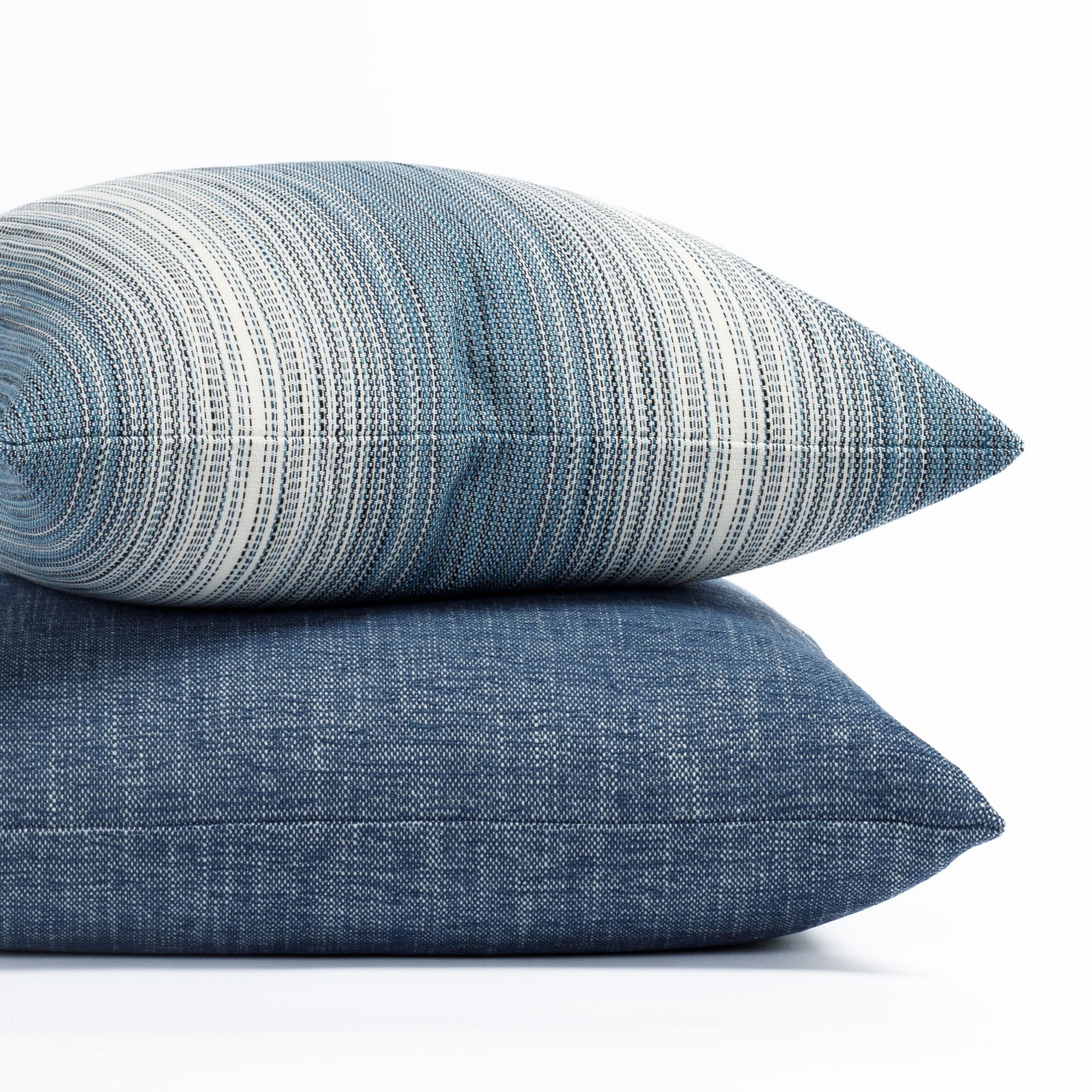 Tonic Living indigo blue and white outdoor pillows