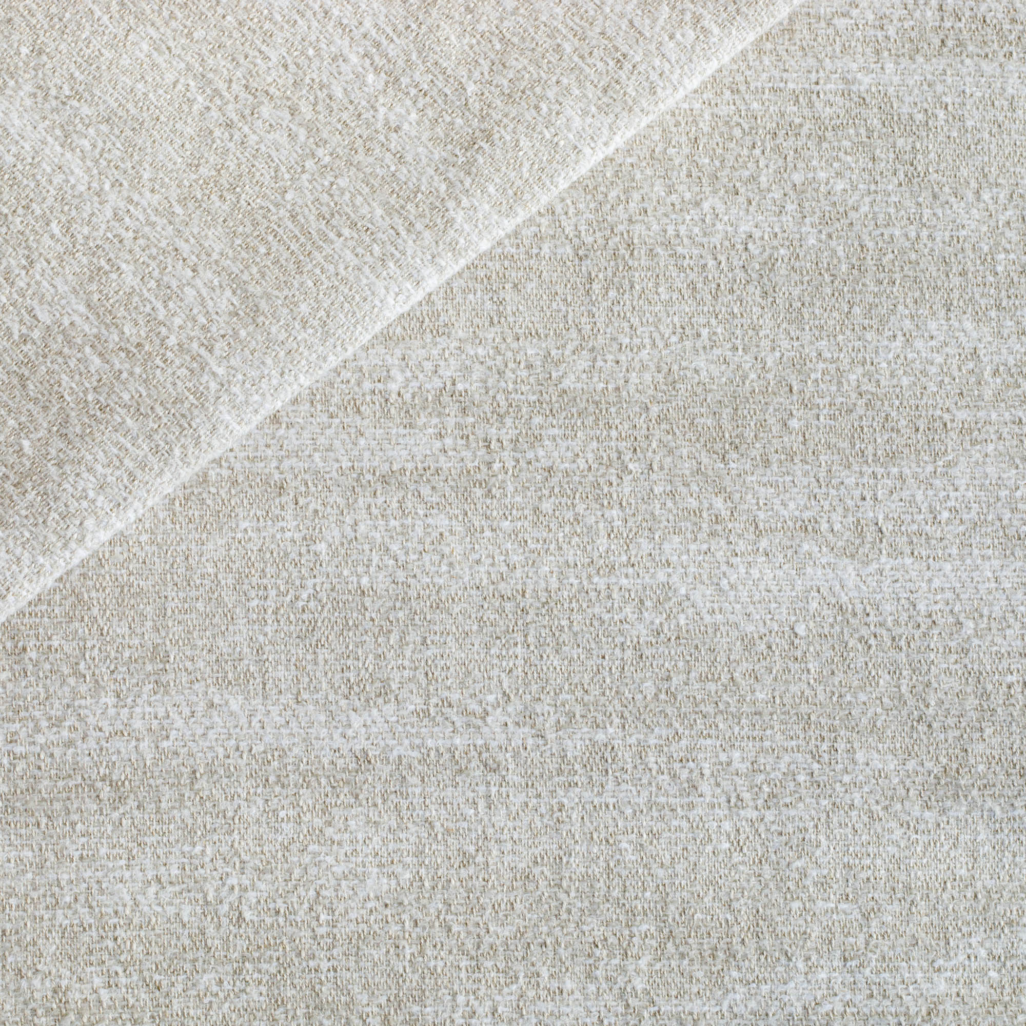 a cream textured flatweave and boucle stain resistant upholstery fabric