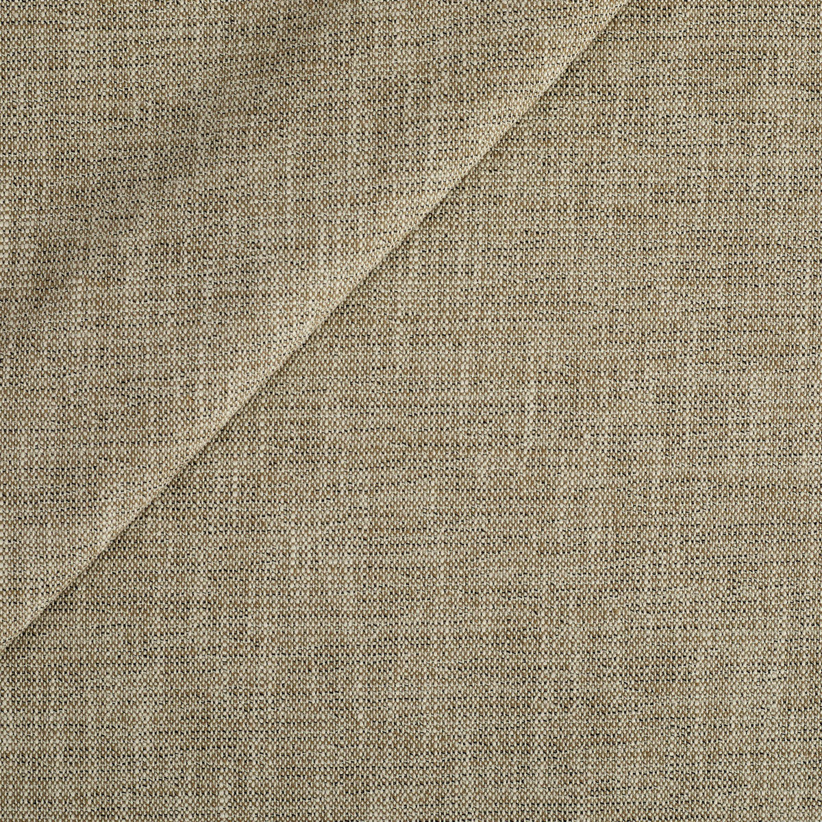 Tonic Living Troy InsideOut Fabric in Tweed, a warm neutral indoor/outdoor upholstery fabric in beige and brown.