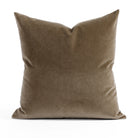 Valentina Velvet 20x20 Pillow Toffee, an earthy brown Tonic Living pillow