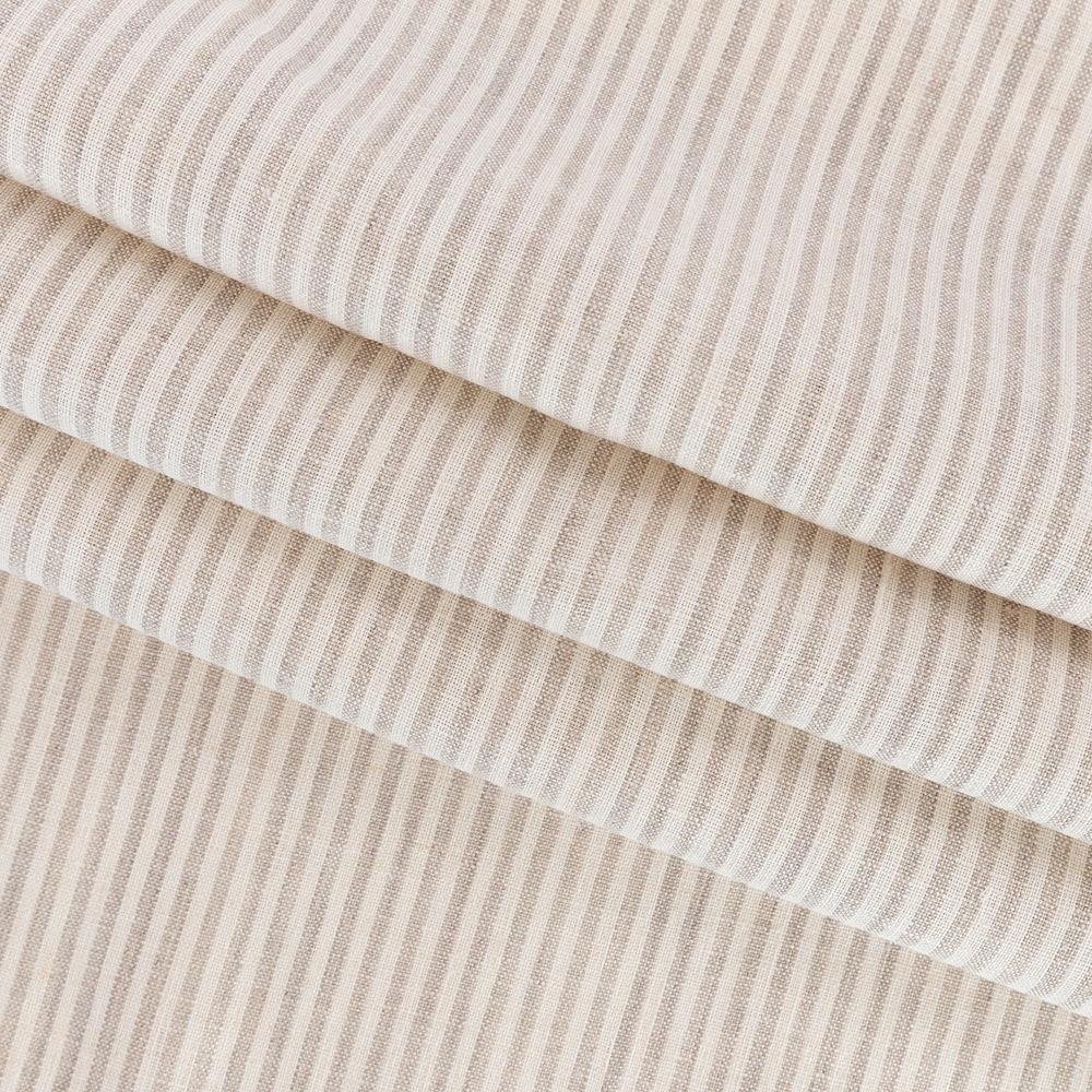 Siena, a beige and ivory stripe linen fabric from Tonic Living