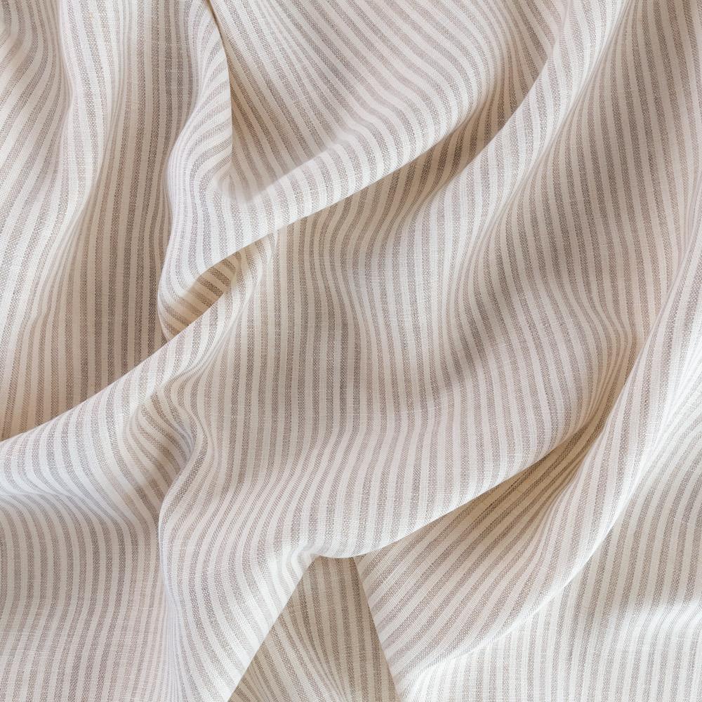 Siena, a beige and ivory stripe linen fabric from Tonic Living