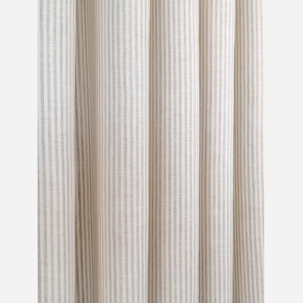 Siena, a beige and ivory stripe linen fabric from Tonic Living