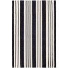 Birmingham black and ivory stripe indoor outdoor rug dash and albert available at Tonic Living