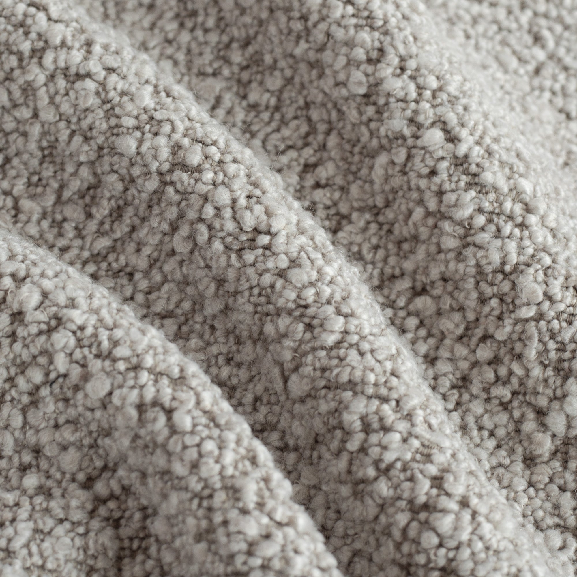 Cambie Silver Mink, a mid gray boucle home decor fabric : view 5