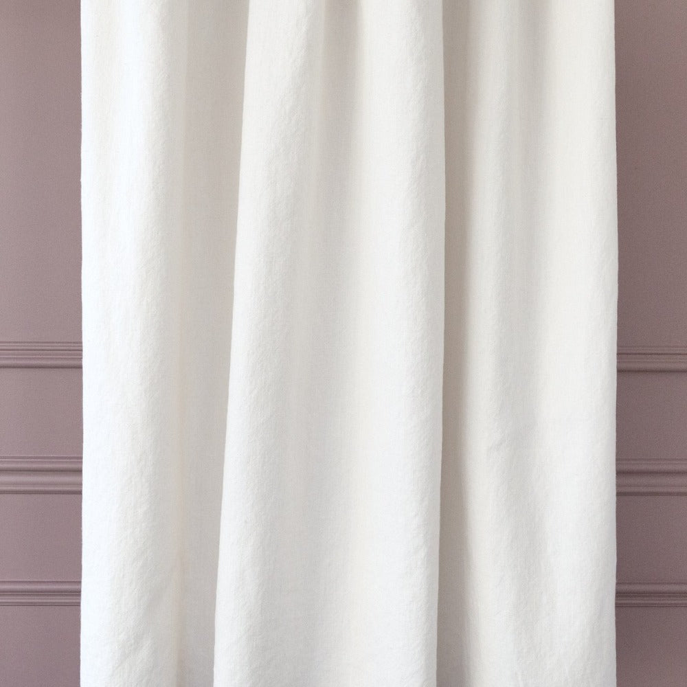 Cleary Ellen Degeneres white linen cotton fabric from Tonic Living