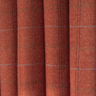 Lundie Plaid Cayenne, a rust red, wool blend plaid home decor fabric : view 2