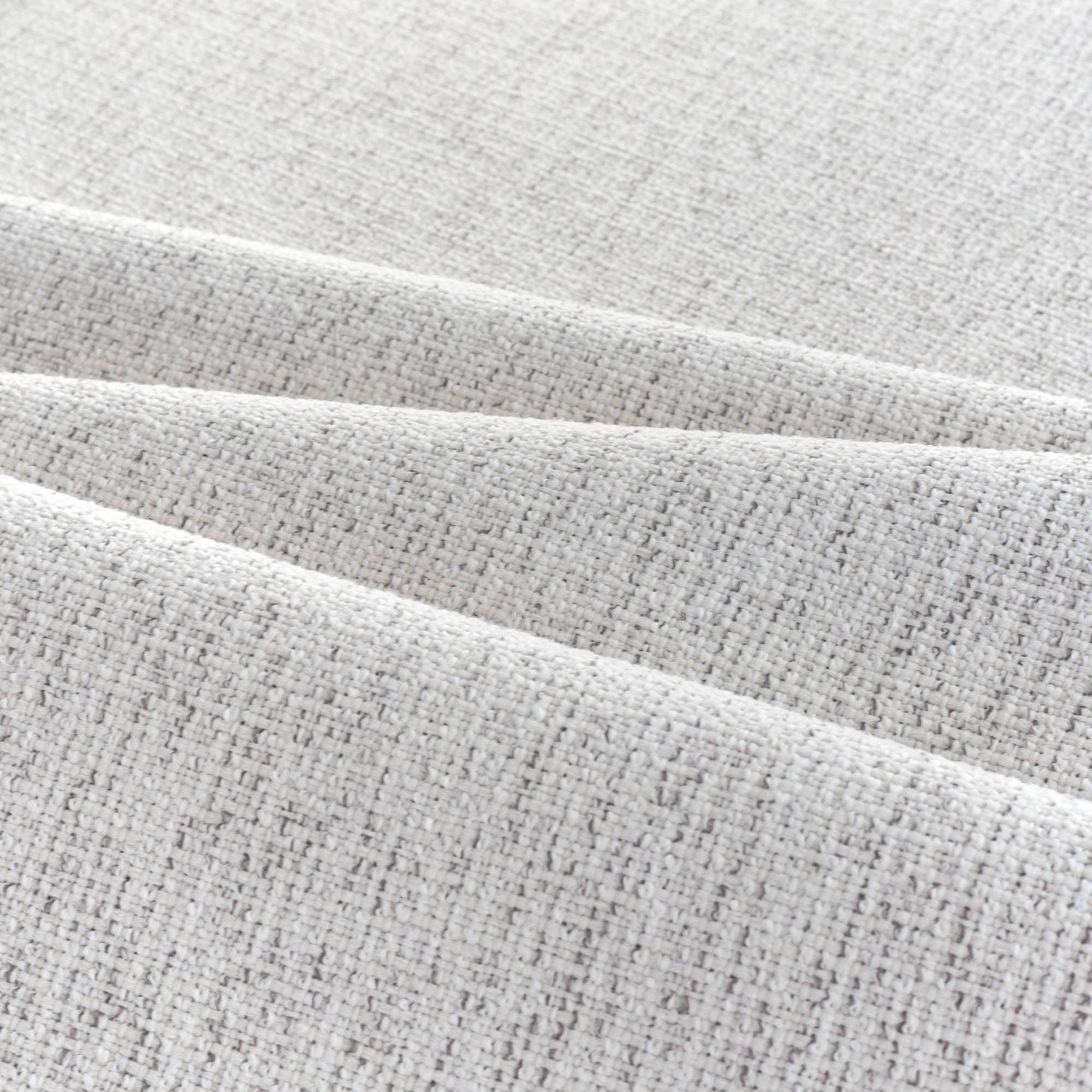 Preston Birch Indoor outdoor fabric, a light cream fabric, with strands of warm gray from Tonic Living