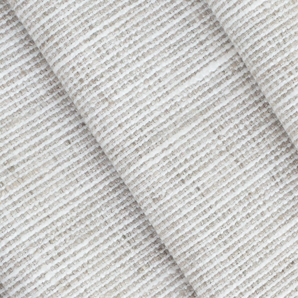 Stanhope Pearl fabric, a soft white and light grey woven home decor fabric from Tonic Living