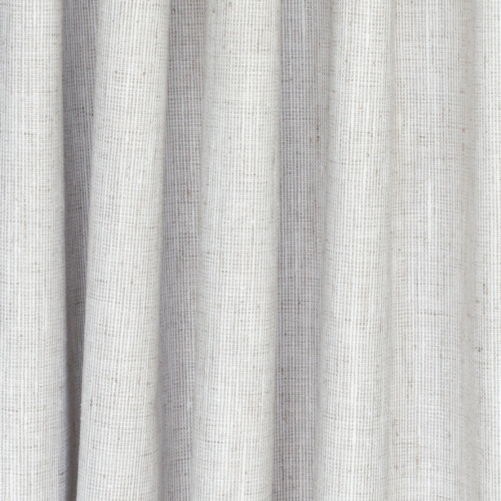 Stanhope Pearl fabric, a soft white and light grey woven home decor fabric from Tonic Living