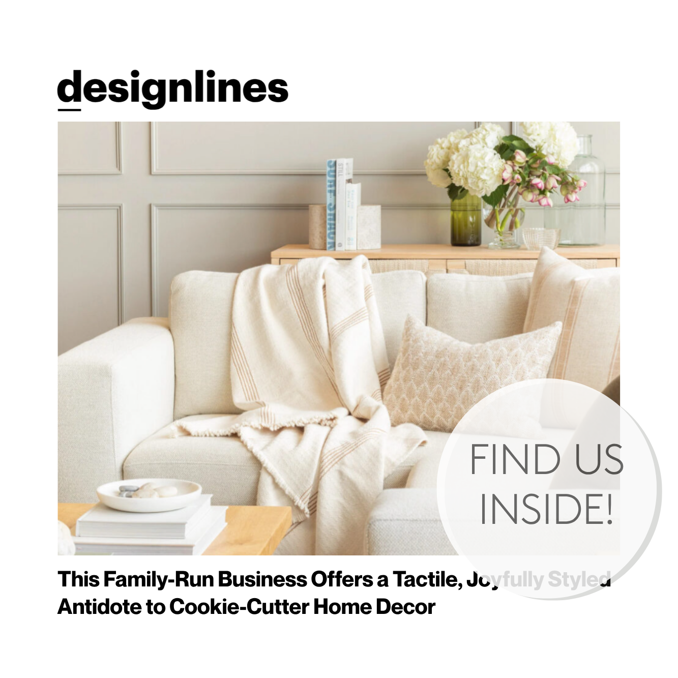 Designline Magazine online feature of Tonic Living