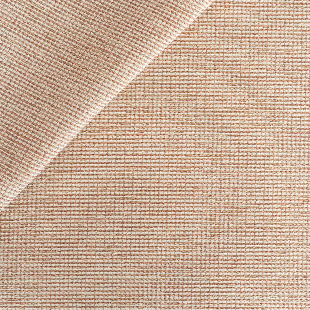 a terracotta pink and cream tweedy textured indoor outdoor Tonic Living fabric
