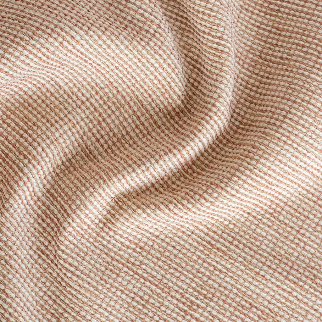 a terracotta pink and cream tweedy textured Inside Out fabric