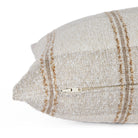 Detail of Buckley Wheat XL lumbar pillow with side zipper and textured fabric – Tonic Living