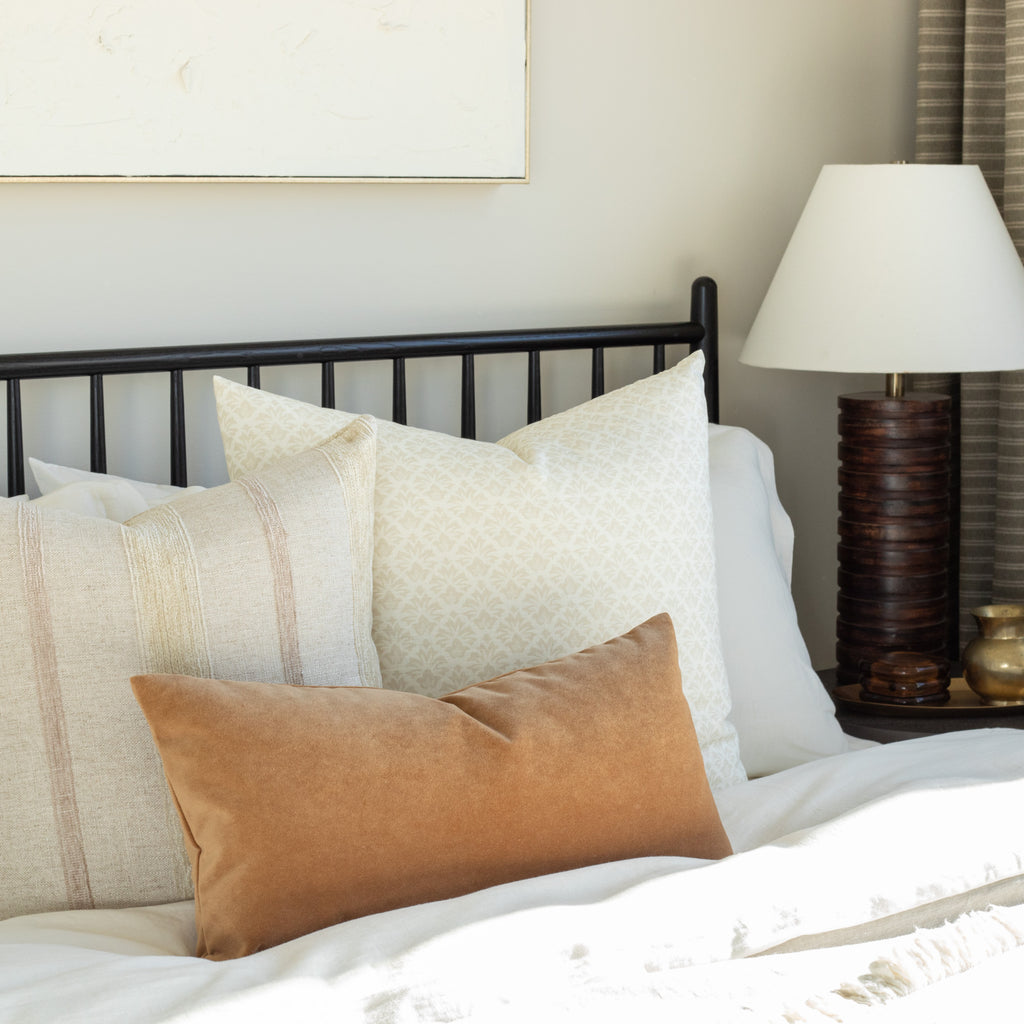 earthy neutral bed pillows from Tonic Living