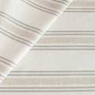 Catalina Stripe Sand, a white, cream and sandy taupe indoor outdoor striped fabric from Tonic Living