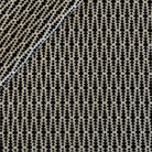 a black and tan textured geometric patterned upholstery fabric 
