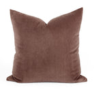 Tonic Living Florence Velvet 20x20 pillow in mauve, a soft dusty purple velvet cushion.