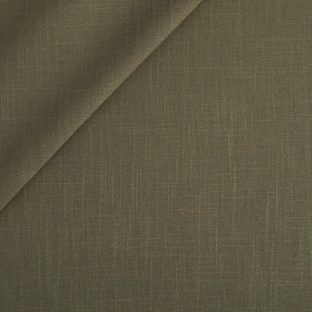 Tonic Living Hampton Fabric in Moss, an earthy green high-performance upholstery fabric with the look of Belgian linen.