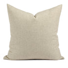 Tonic Living Hampton 22x22 pillow in Oatmeal, a beige throw pillow with Belgian linen look.