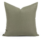 Tonic Living Hampton 22x22 pillow in Sage, a muted sage green throw pillow with Belgian linen look.