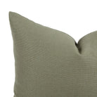 Close up of Tonic Living Hampton Sage cushion showing soft green woven texture with linen-inspired finish.