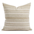 Tonic Living Indie Stripe 22x22 pillow in Sand featuring a neutral beige tonal stripe design.