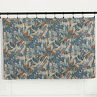 Full yard of Juno Fabric, Navy by Tonic Living — linen-blend drapery fabric with an expressive hand-painted floral pattern.