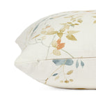 Side zipper detail of Tonic Living Laurel 20x20 throw pillow with botanical watercolor print.