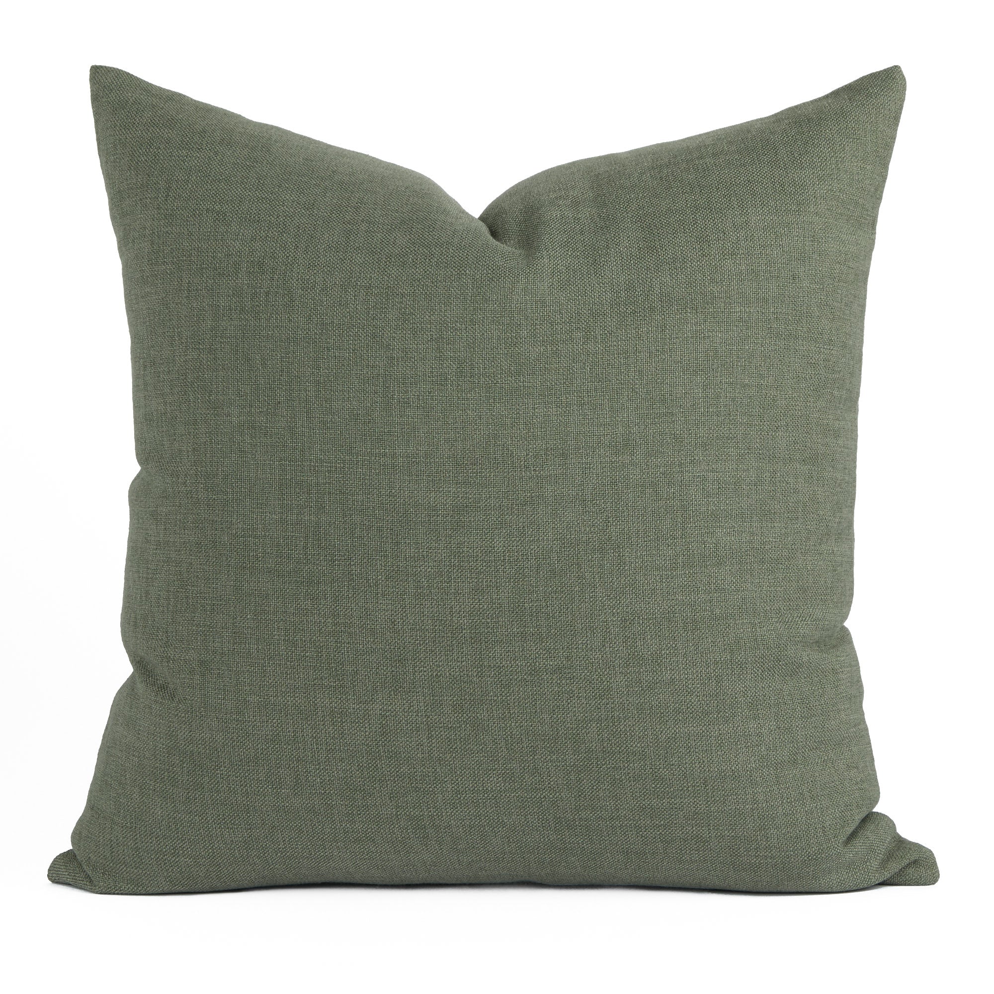 Tonic Living Loden 22x22 pillow in Sage, a solid sage green cushion with a relaxed linen-inspired look.