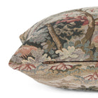 Close-up side zipper view of Manor Tapestry Bolster Pillow, Burgundy by Tonic Living – detailed woven fabric.