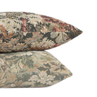 Stack of Manor Tapestry Pillows, Burgundy and Sage by Tonic Living – richly woven tapestry cushions.