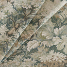 Tonic Living Manor Tapestry Moss French-style upholstery fabric in sage and bark brown tones.