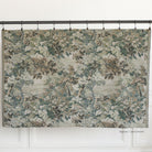 Full yard of Tonic Living Manor Tapestry Moss antique upholstery fabric with woodland scene.