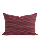 Pembrook 14x20 burgundy red lumbar pillow with diamond pattern, decorative cushion by Tonic Living.