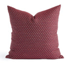 Pembrook 20x20 toss pillow, burgundy red diamond motif with woven detail from Tonic Living.