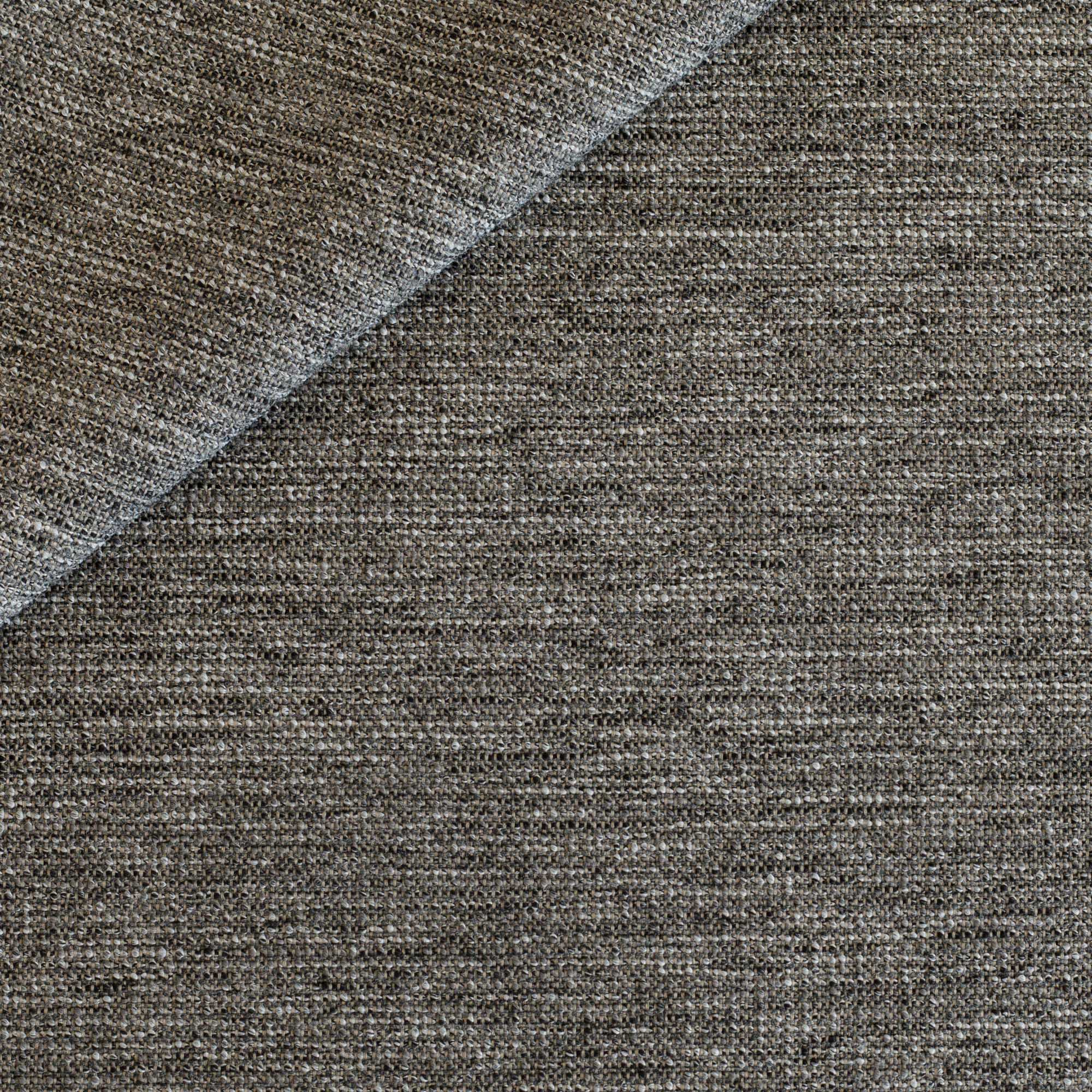 a charcoal gray and dark brown high performance upholstery fabric