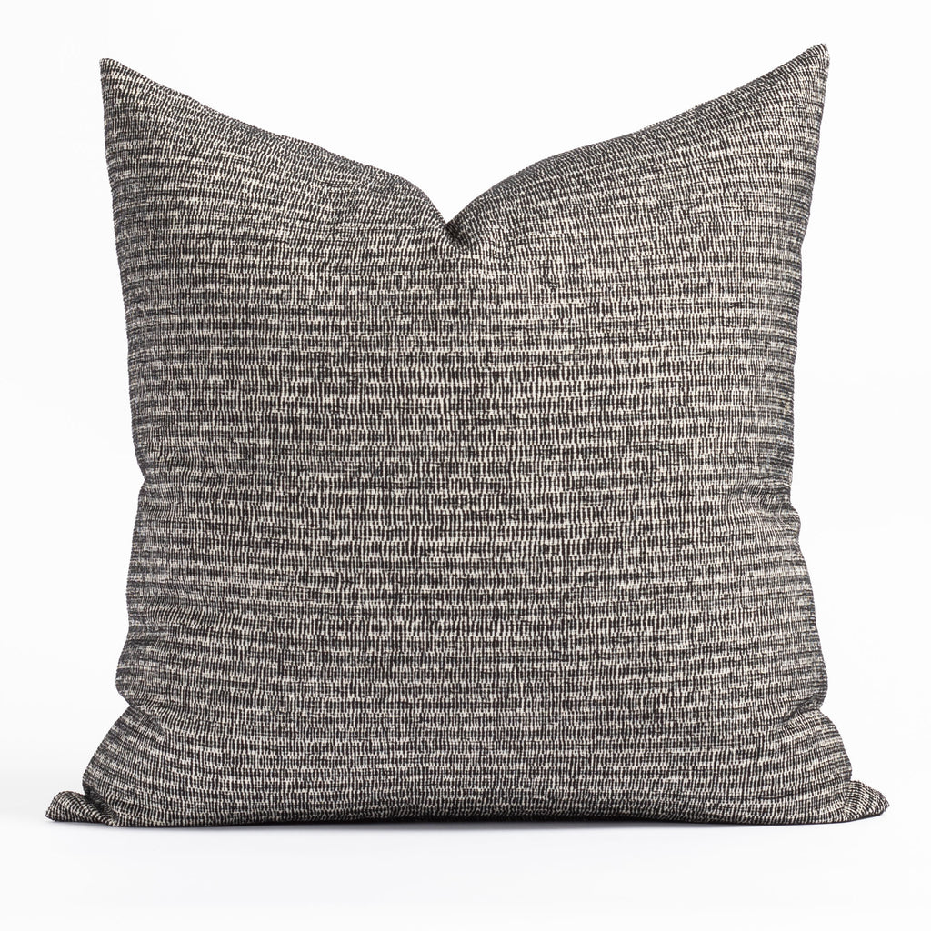 Spar Stripe 24x24 Pillow, Onyx – Tonic Living