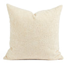 Tonic Living Rupert 22x22 Pillow in Parchment, a creamy off-white bouclé throw pillow with cozy texture.
