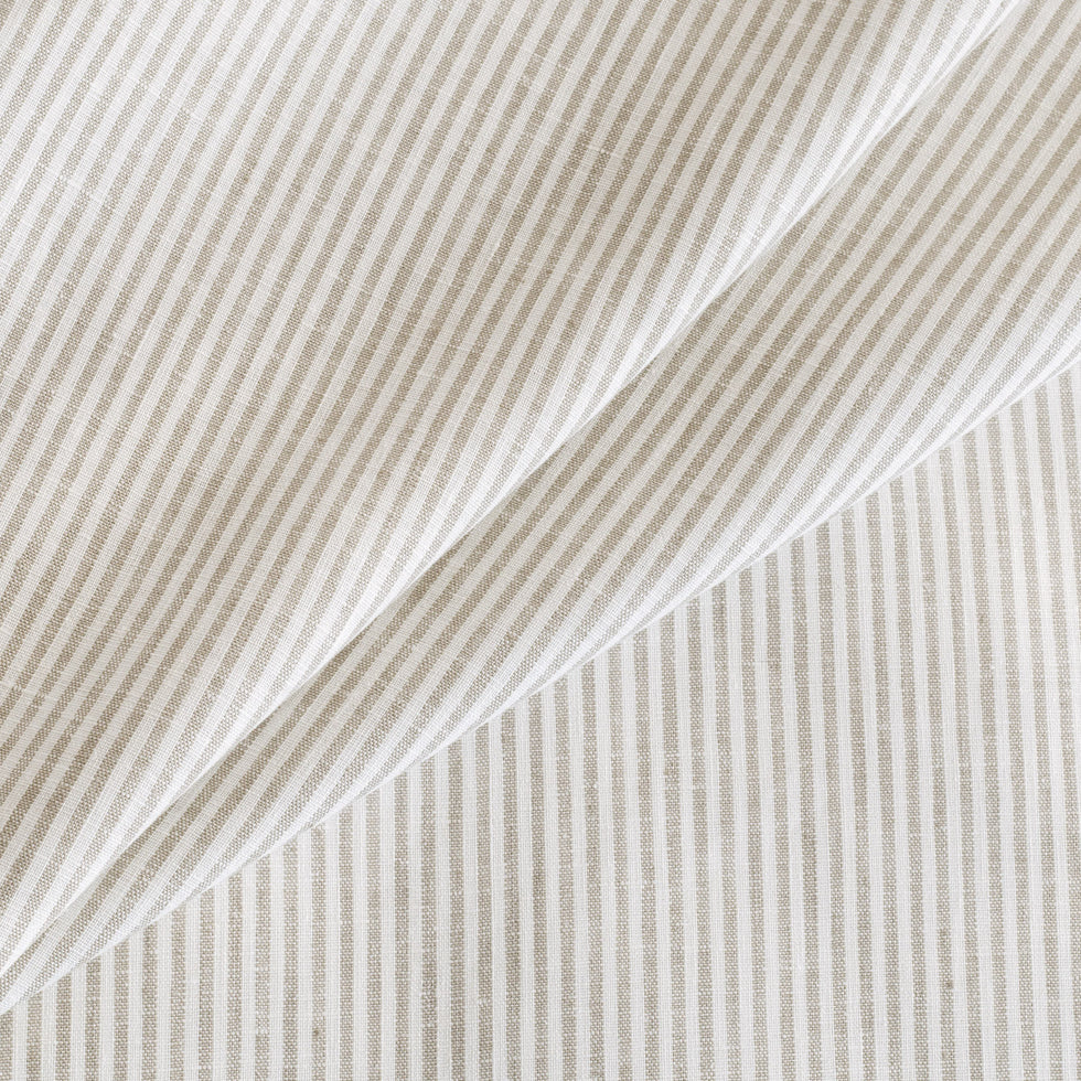 Siena Stripe Linen, Buff – Tonic Living