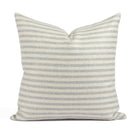 Tonic Living Somerset Stripe 20x20 pillow in Sky Blue, a light blue and oatmeal striped throw pillow.