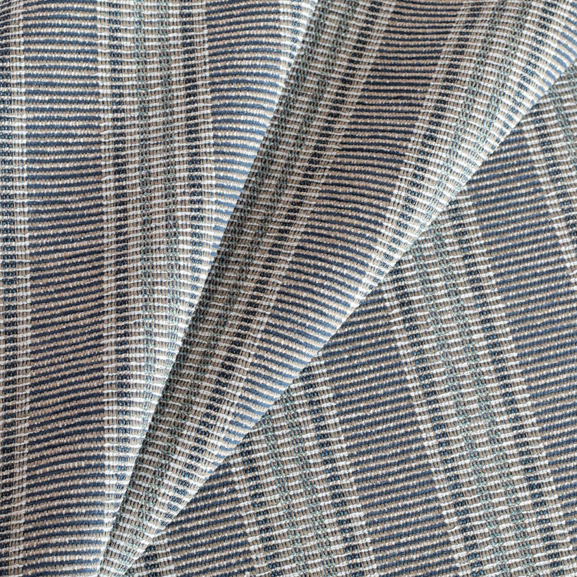 Sonoma Stripe InsideOut Fabric, Deep Sea – Tonic Living